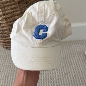 Zara Cream Kids Baseball Cap with Blue 'C' Patch